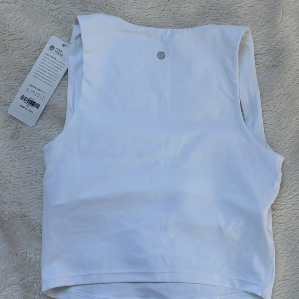 CRZ YOGA Butterluxe Womens Square Neck Longline Sports top NEW WITH TAGS - Picture 4 of 8